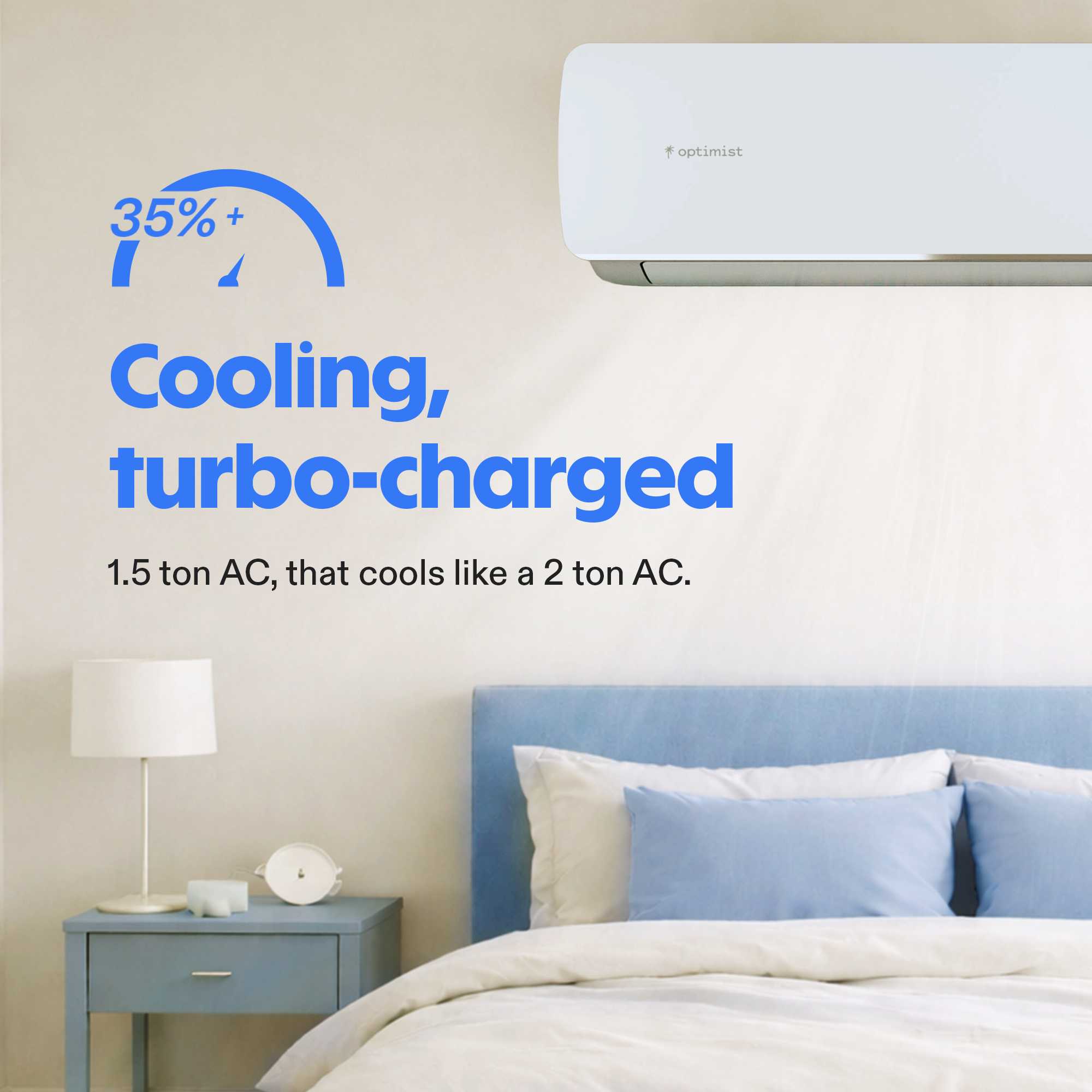 Optimist 1 Ton 5 Star Inverter Split AC